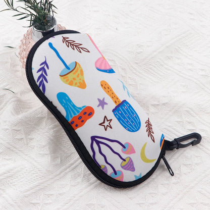 Marble Butterfly Pattern Glasses Soft Cloth Bag Sunglasses Bags Glasses Box Bag Women Zipper Fabric Eyeglasses Case Eyewear Case