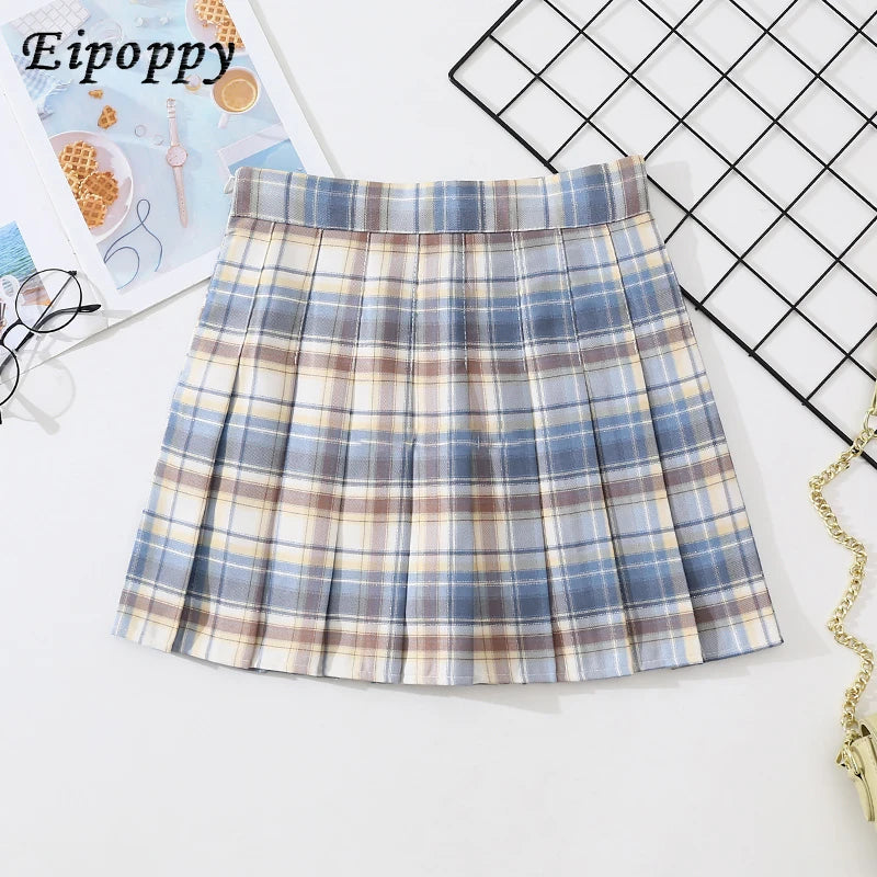 Rokken Dames Hoge Taille Geplooide Rok Harajuku Preppy Stijl Vrouwelijke Mini Rokken Mode Chique Dame Meisjes Dans Korte Rok