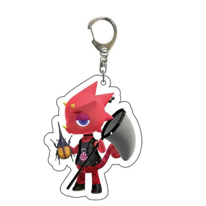 Anime Animal Crossing: New Horizons Acrylic Keychain Cartoon Character Pendant, Suitable for Bag and Keys gift Perfect Gift Fans