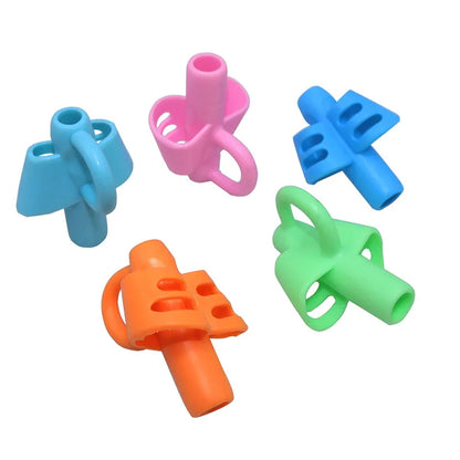 Children Writing Pencil Pan Holder Kids Learning Practise Silicone Pen Aid Grip Posture Correction Device for Students