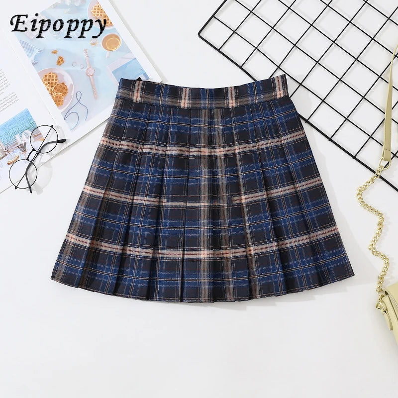 Rokken Dames Hoge Taille Geplooide Rok Harajuku Preppy Stijl Vrouwelijke Mini Rokken Mode Chique Dame Meisjes Dans Korte Rok