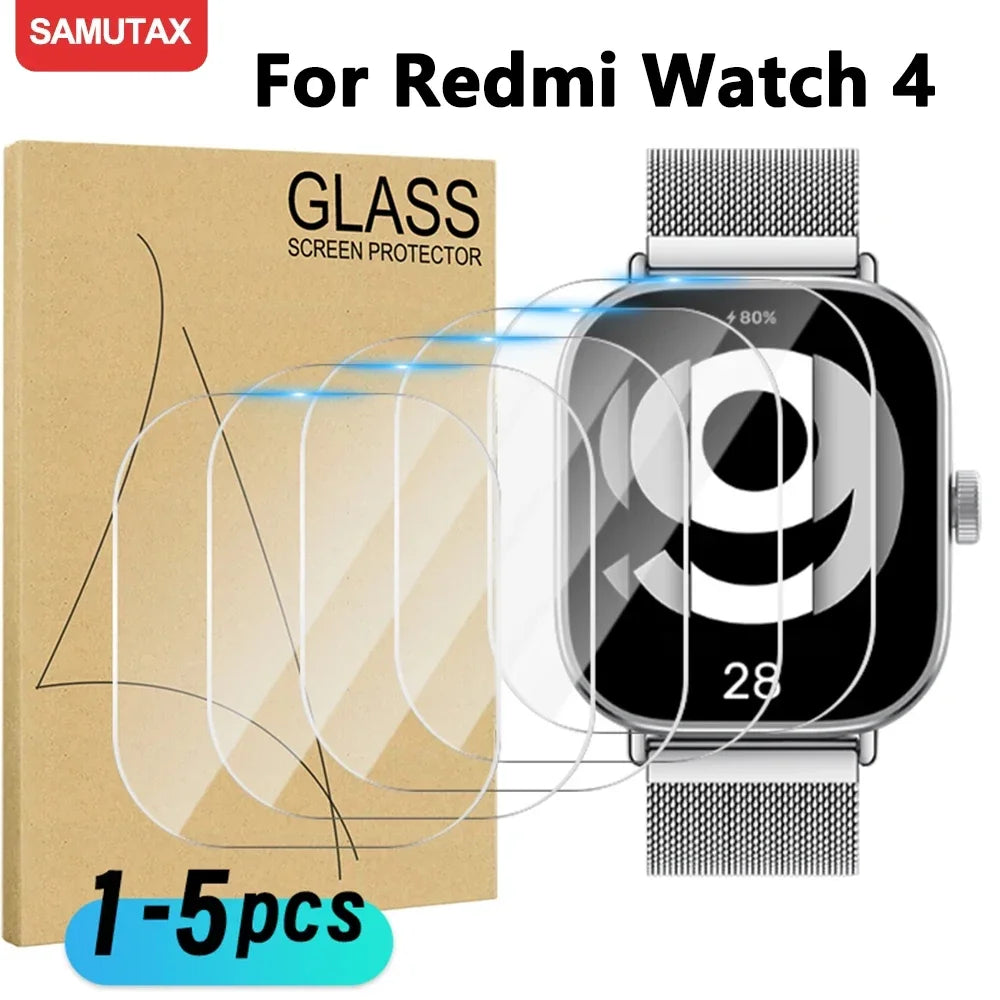 9H Premium Tempered Glass for Xiaomi Redmi Watch 4 Smart Watch Clear HD Screen Protector for Mi Redmi Watch 4 Protective Film