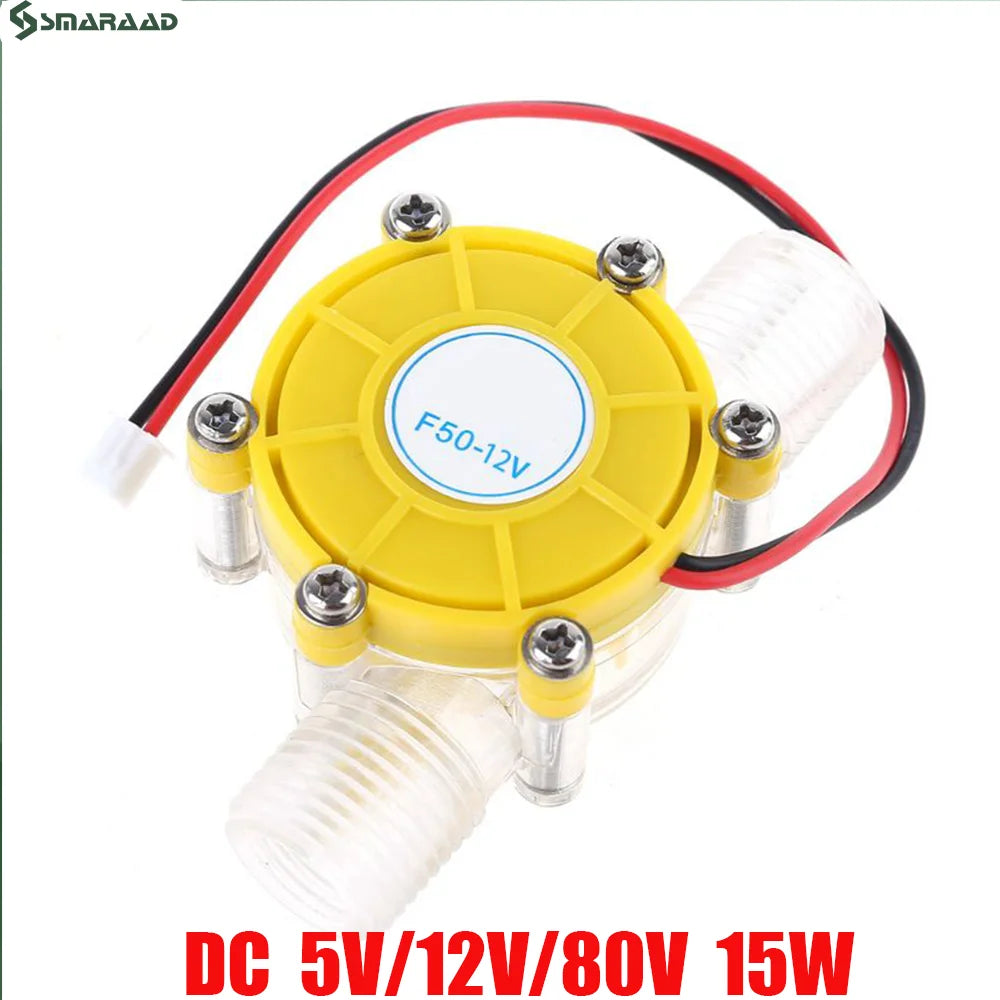 Small Water Turbine Generator DC Water Pump 5V 12V 0-80V With Voltage Stabilizing Mobile Phone Charging Lighting Wastewater Util