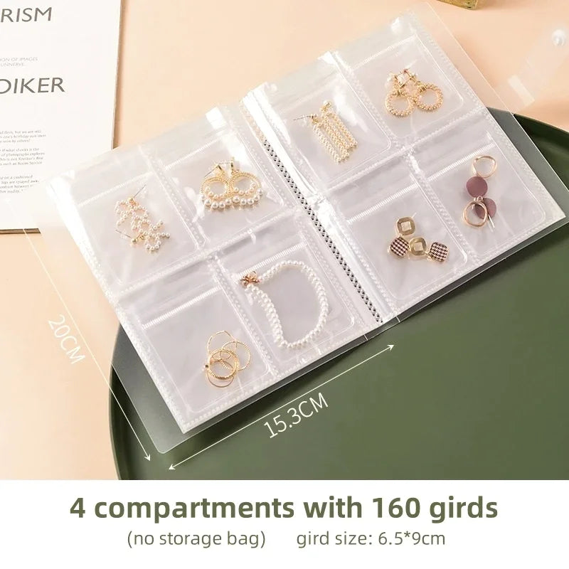 10Pcs Jewelry Organizer Bags PVC Transparent Earring Pendant Necklace Bracelet Jewelery Storage Pouch Anti-Oxidation Ziplock Bag