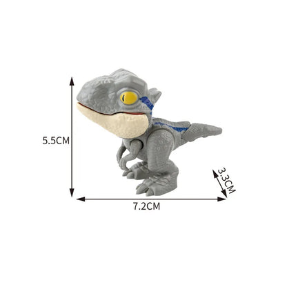 Jurassic Finger Dinosaur Triceratops Tyrannosaurus Model Toys for Kids Creative Finger Biting Dinosaurs Interactive Toy Boy Gift