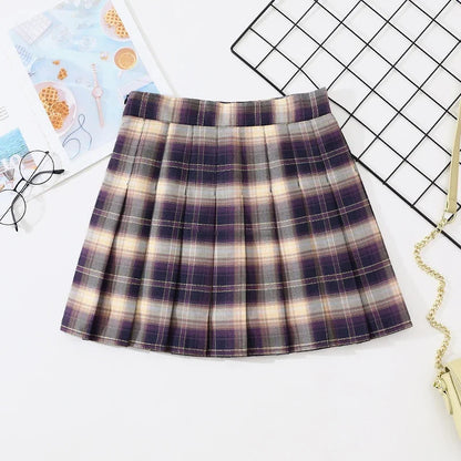 Rokken Dames Hoge Taille Geplooide Rok Harajuku Preppy Stijl Vrouwelijke Mini Rokken Mode Chique Dame Meisjes Dans Korte Rok