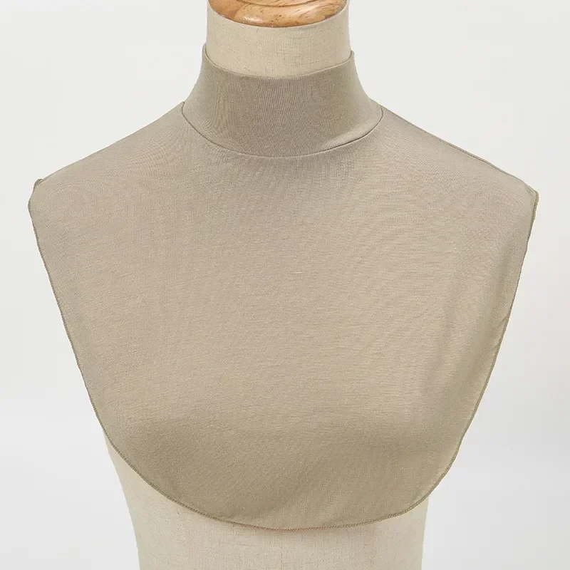 Solid Modal Turtleneck Fake Collar Extensions Neck Half Top Block Plain Winter Warmth High Neck Cover Clothing Accessories Gift - Afbeelding 2