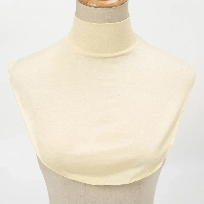 Solid Modal Turtleneck Fake Collar Extensions Neck Half Top Block Plain Winter Warmth High Neck Cover Clothing Accessories Gift - Afbeelding 9