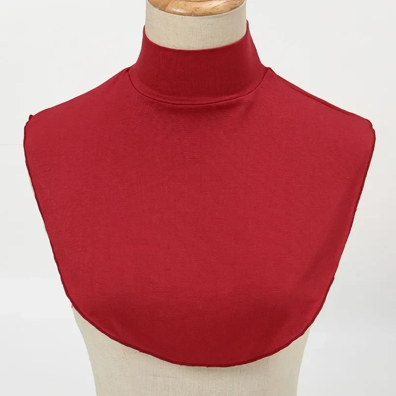Solid Modal Turtleneck Fake Collar Extensions Neck Half Top Block Plain Winter Warmth High Neck Cover Clothing Accessories Gift - Afbeelding 10