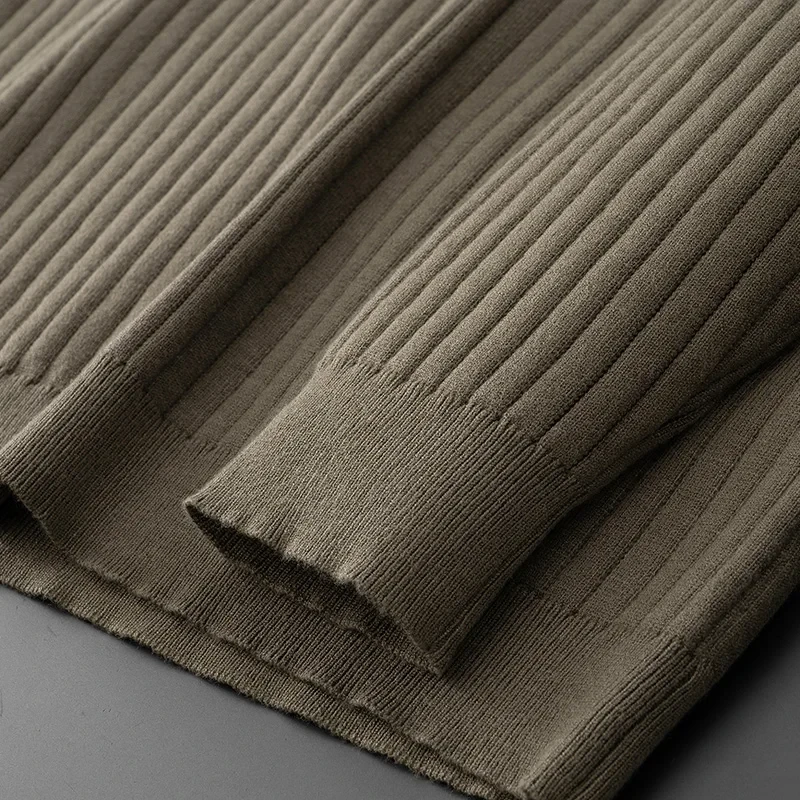 8XL 7XL 6XL 2023 New Fall Winter High End Luxury Thermal Sweater Men Long Sleeve Lapel Mens Sweaters Thick Warm Male Pullover - Afbeelding 6