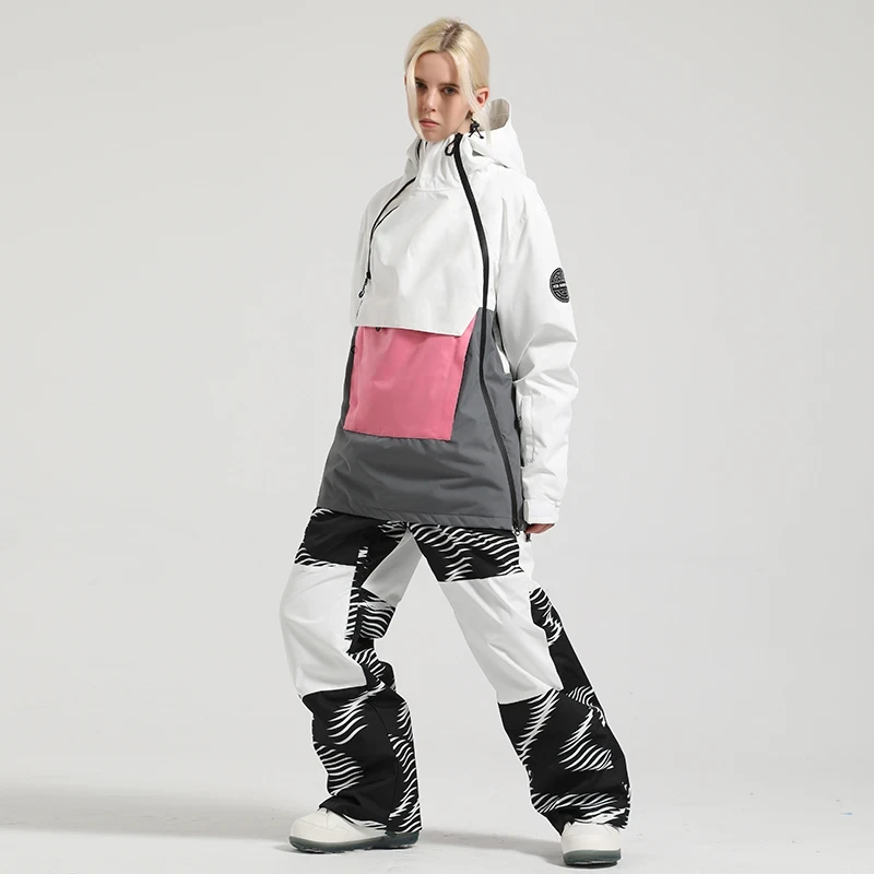 Women Ski Jacket Pant Men Snowboard Suit Winter Clothing Trouser Windproof Waterproof Outdoor Sport Wear for Couple Mountain Set - Afbeelding 5