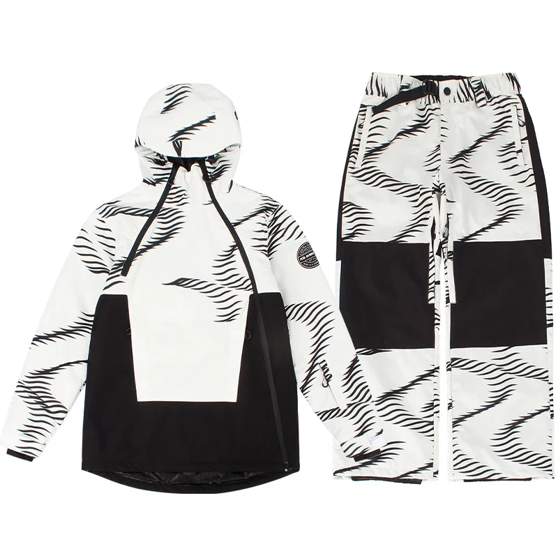 Women Ski Jacket Pant Men Snowboard Suit Winter Clothing Trouser Windproof Waterproof Outdoor Sport Wear for Couple Mountain Set - Afbeelding 7