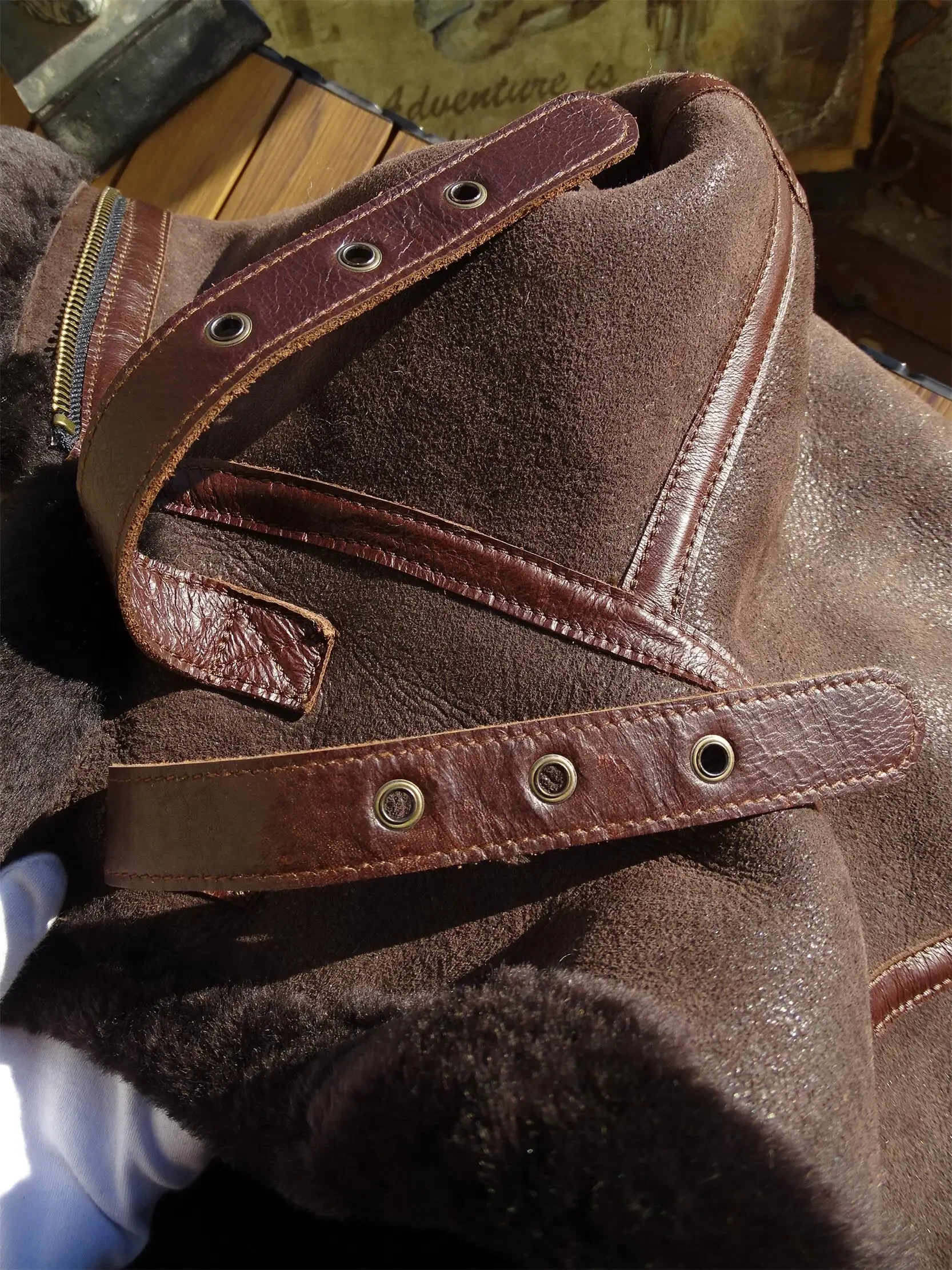 Original Natural Fur Coats Men's Winter Jackets Real Sheep Leather and Wool Integrated Mens Fur Jacket Coat 2023 New Clothing FC - Afbeelding 5