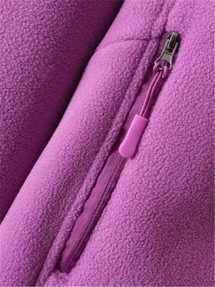 Plus Size Women's Clothing Autumn And Winter Hoodies & Sweatshirt Long Sleeve Zipper Polar Fleece Thick Casual Sports Sweatshirt - Afbeelding 6