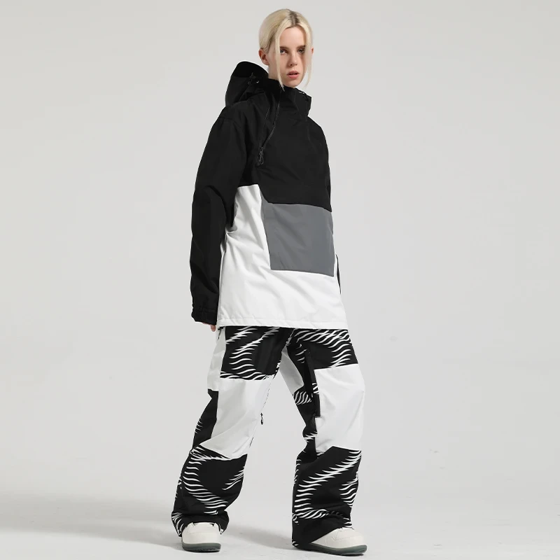 Women Ski Jacket Pant Men Snowboard Suit Winter Clothing Trouser Windproof Waterproof Outdoor Sport Wear for Couple Mountain Set - Afbeelding 3