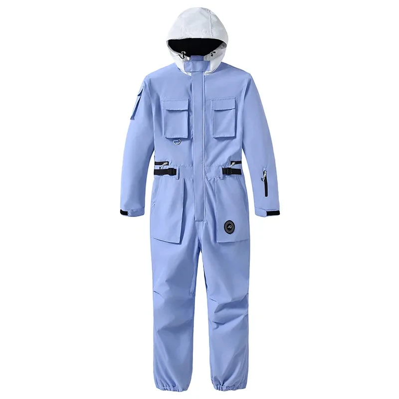 One-piece Ski Suit for Women And Men Thickening Snowboard Overalls Winter Windproof Waterproof Jumpsuit Clothing Skiing Suit - Afbeelding 8