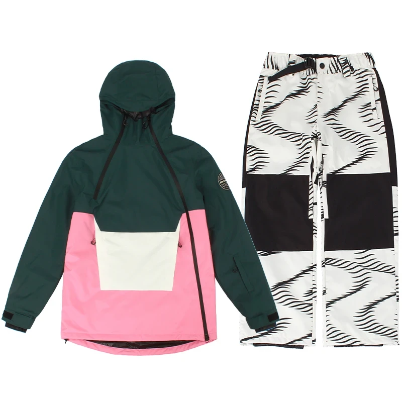 Women Ski Jacket Pant Men Snowboard Suit Winter Clothing Trouser Windproof Waterproof Outdoor Sport Wear for Couple Mountain Set - Afbeelding 17