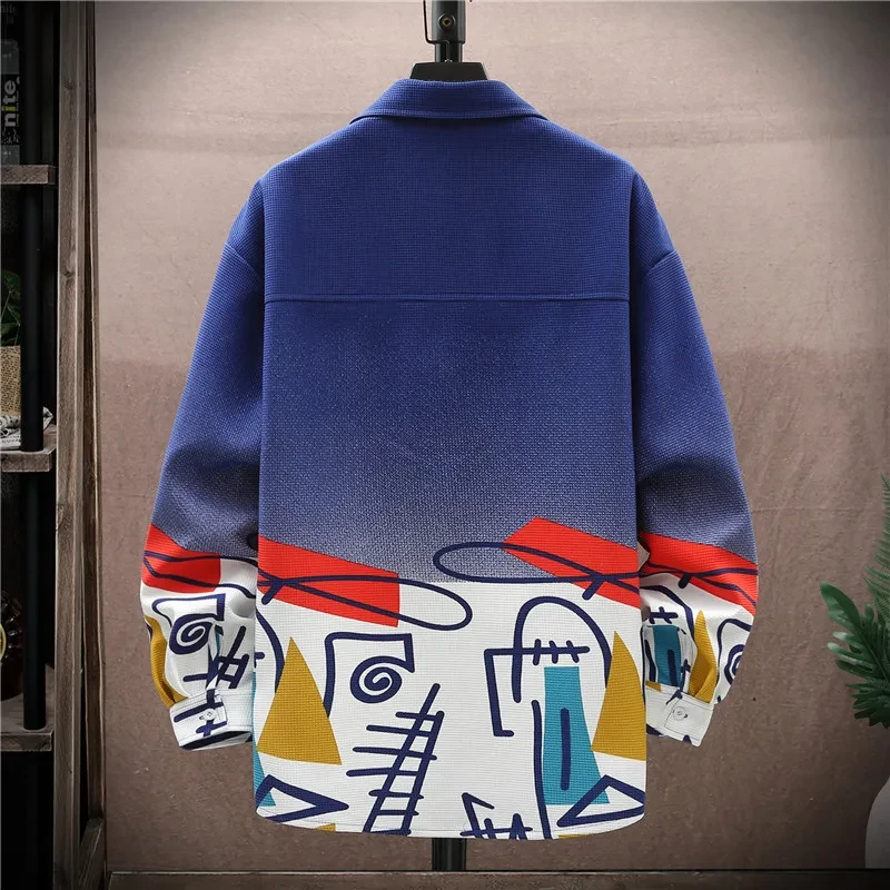 New 2024 Spring Autumn Long Sleeve Cotton Shirts Men's Slim Lapel Tops Streetwear Beach Blouses Casual Thin Single Breasted Coat - Afbeelding 5