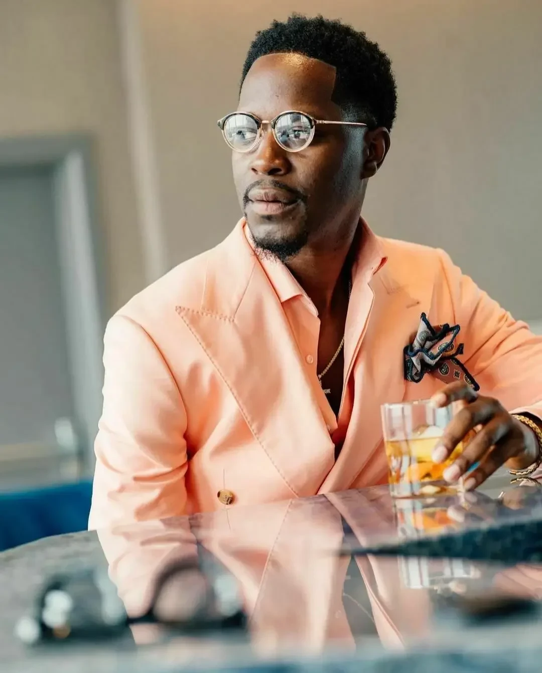 2024 Fashion Double Breasted Men Suit Prom Party Slim Fit Blazers Hombre Casual High Quality Custom 2 Piece Set Costume Homme - Afbeelding 4