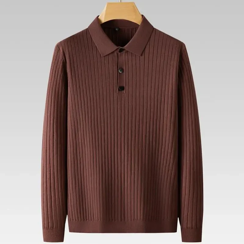 8XL 7XL 6XL 2023 New Fall Winter High End Luxury Thermal Sweater Men Long Sleeve Lapel Mens Sweaters Thick Warm Male Pullover - Afbeelding 3