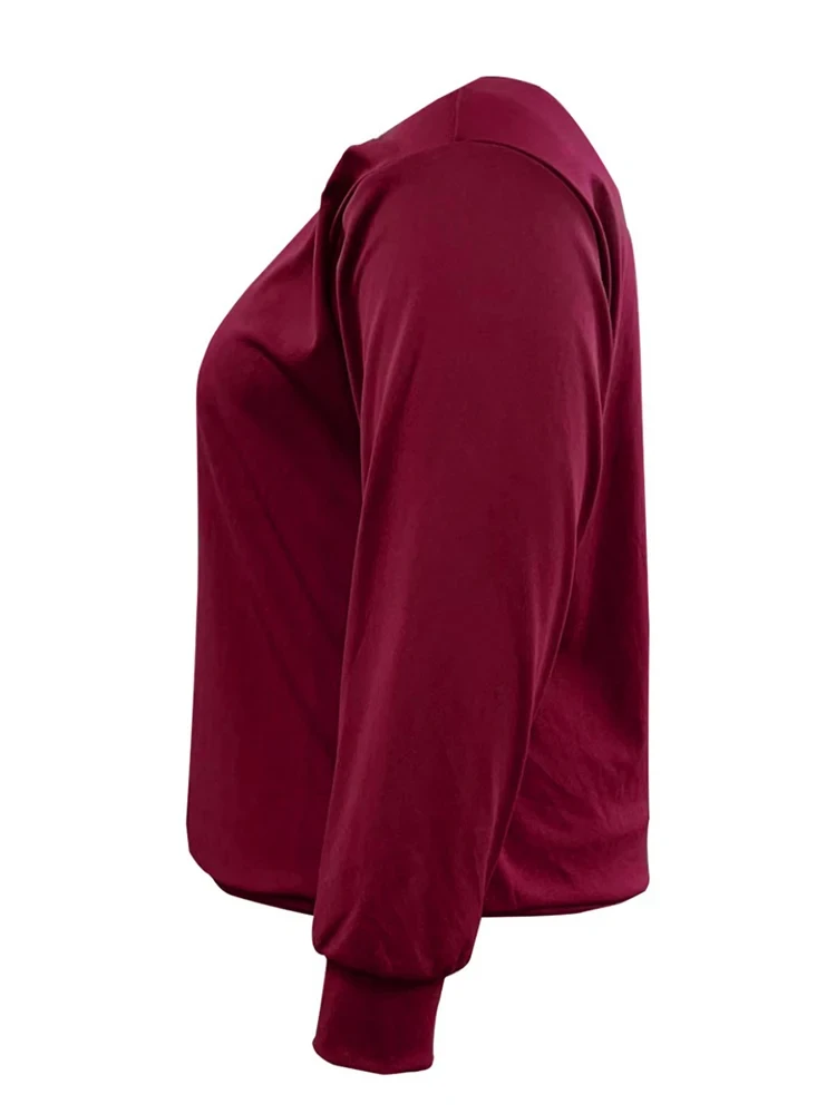 LW Plus Size Oversized Sweatshirt Women 2024 Autumn Winter Love Letter Print Pullovers Lady Casual Large Size Top Woman Clothing - Afbeelding 3