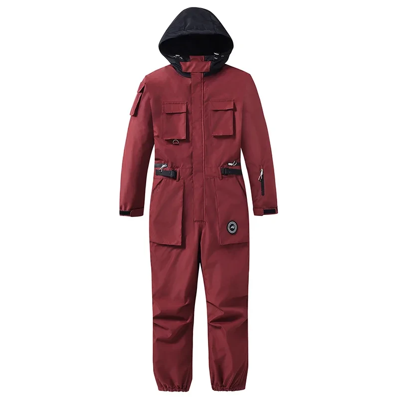 One-piece Ski Suit for Women And Men Thickening Snowboard Overalls Winter Windproof Waterproof Jumpsuit Clothing Skiing Suit - Afbeelding 10